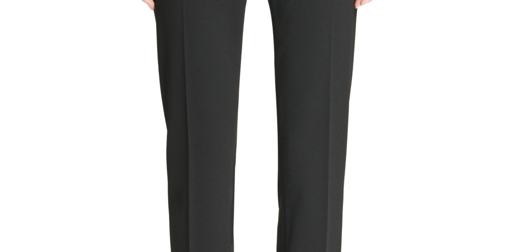 DKNY Women's Slim Pants Black Size 4Petite