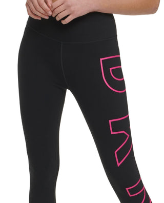 DKNY Women's Big Logo High Waist Leggings Pink Size X-Small