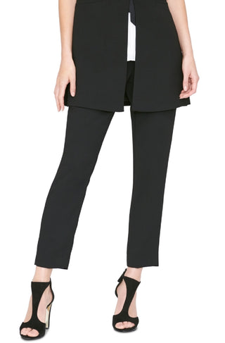 DKNY Women's Sleeveless Lapel Vest Black Size 8