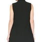 DKNY Women's Sleeveless Lapel Vest Black Size 2