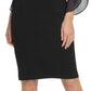 DKNY Women's Sheath With 3/4 Chiffon Sleeves Black Size 10