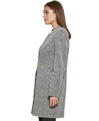 DKNY Women's D Ring Topper Jacket Gray Size 6