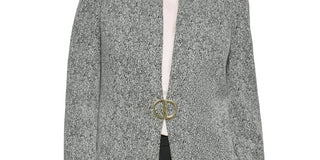 DKNY Women's D Ring Topper Jacket Gray Size 6