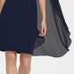 DKNY Women's Sheath With Chiffon Split Sleeves Blue Size 6