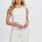 DKNY Women's Grommet Side Detail Jumpsuit White Size 4