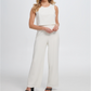 DKNY Women's Grommet Side Detail Jumpsuit White Size 4