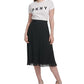 DKNY Women's Pleated Skirt Black Size Small