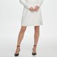 DKNY Women's V Neck Faux Wrap D Ring Fit & Flare Dress White Size 10