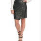 DKNY Women's Faux Leather Skirt Black Size 6