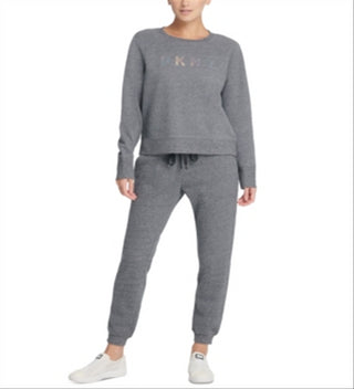 DKNY Women's Sport Running Fitness Sweatshirt Grey Size Medium
