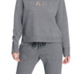 DKNY Women's Sport Running Fitness Sweatshirt Grey Size Medium