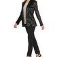 DKNY Women's Velvet Blazer Evening Jacket Black Size 4 Petite