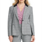 DKNY Women's Check Suit Wear to Work Jacket Gray Size 2 Petite