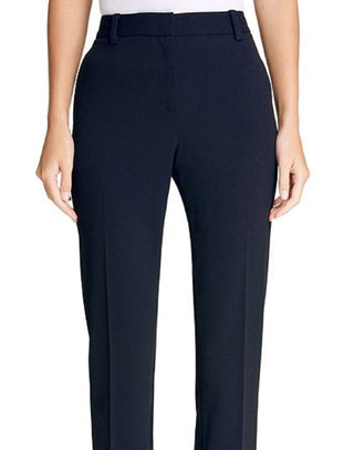 DKNY Women's Stretch Crepe Essex Straight Leg Dress Pants Blue Size 12