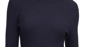 DKNY Women's Ribbed Turtleneck Sweater Black Size L