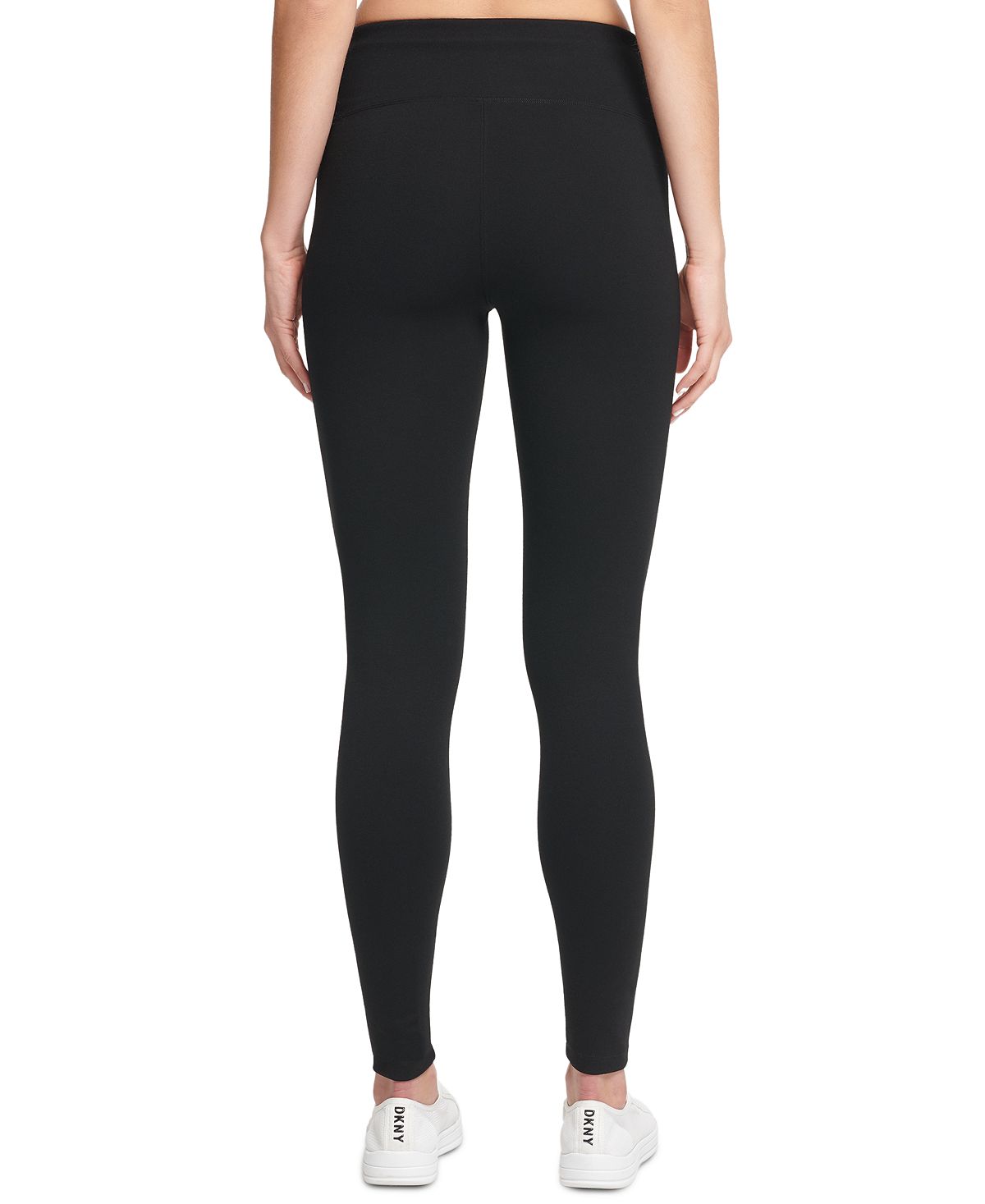 DKNY Women's Tummy Control Compression Full Length Leggings Black Size X-Small