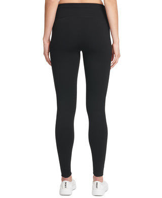 DKNY Women's Tummy Control Compression Full Length Leggings Black Size X-Small