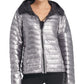 DKNY Women's Pocketed Zip Up Jacket Gray Size Medium