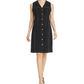 Donna Karan New York Sleeveless Contrast-Stitch Dress