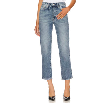 Pistola - Women's Charlie High Rise Classic Straight Ankle Jeans