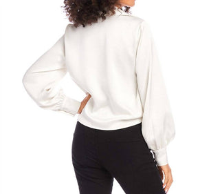 Karen Kane - Satin Tie Front Top