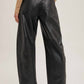Bluivy - Vegan Leather Barrel Pants