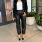 Agolde - Ren High Rise Wide Leg Recycled Leather Pants