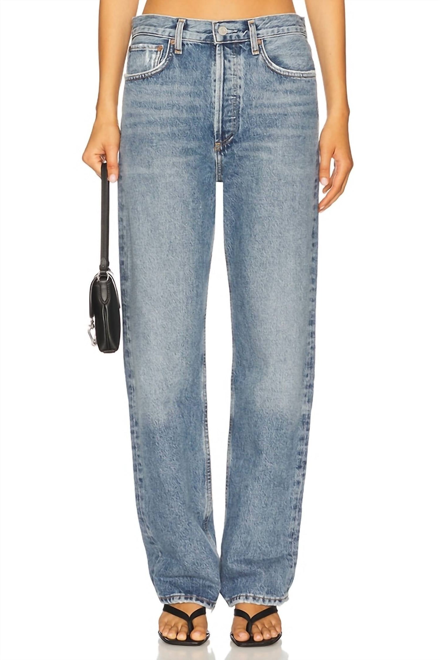 Agolde - Fran Low Slung Easy Straight Jeans
