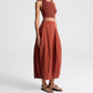 A.L.C. - Veda Stretch Cotton Midi Skirt