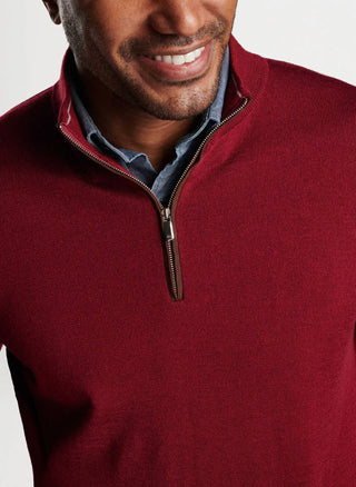 Peter Millar - Autumn Crest Suede Trim Quarter-Zip