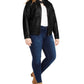 Jou Jou Women's Faux Leather Moto Jacket Black Size X-Large