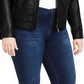 Jou Jou Women's Faux Leather Moto Jacket Black Size X-Large