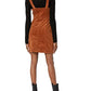 Oat Women's Corduroy Overall Dress Orange Size 0