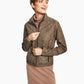 Jou Jou Junior's Faux Leather Jacket Brown Size Medium