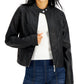 Jou Jou Junior's Faux Leather Jacket Black Size Small