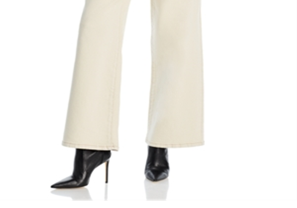 Blanknyc High Rise Wide Leg Jeans in Vanilla Shake Beige Size 31