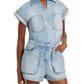 Blanknyc Denim Romper Blue