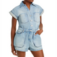 Blanknyc Denim Romper Blue
