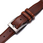 Mia Marino Men's Genuine Leather with Single Prong Buckle Dress Belt Brown Size 32
