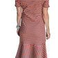 Entro - Stripe Midi Dress