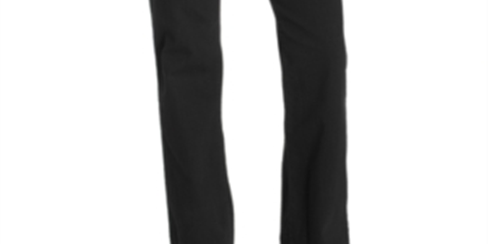 NYDJ Button-Front Barbara Boot Cut Jeans Black Size 16