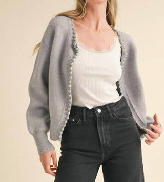 &Merci - Pearl Embellished Cardigan