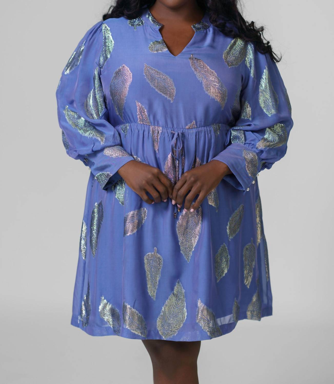 Emily Lovelock - Noureen V-neck Mini Dress