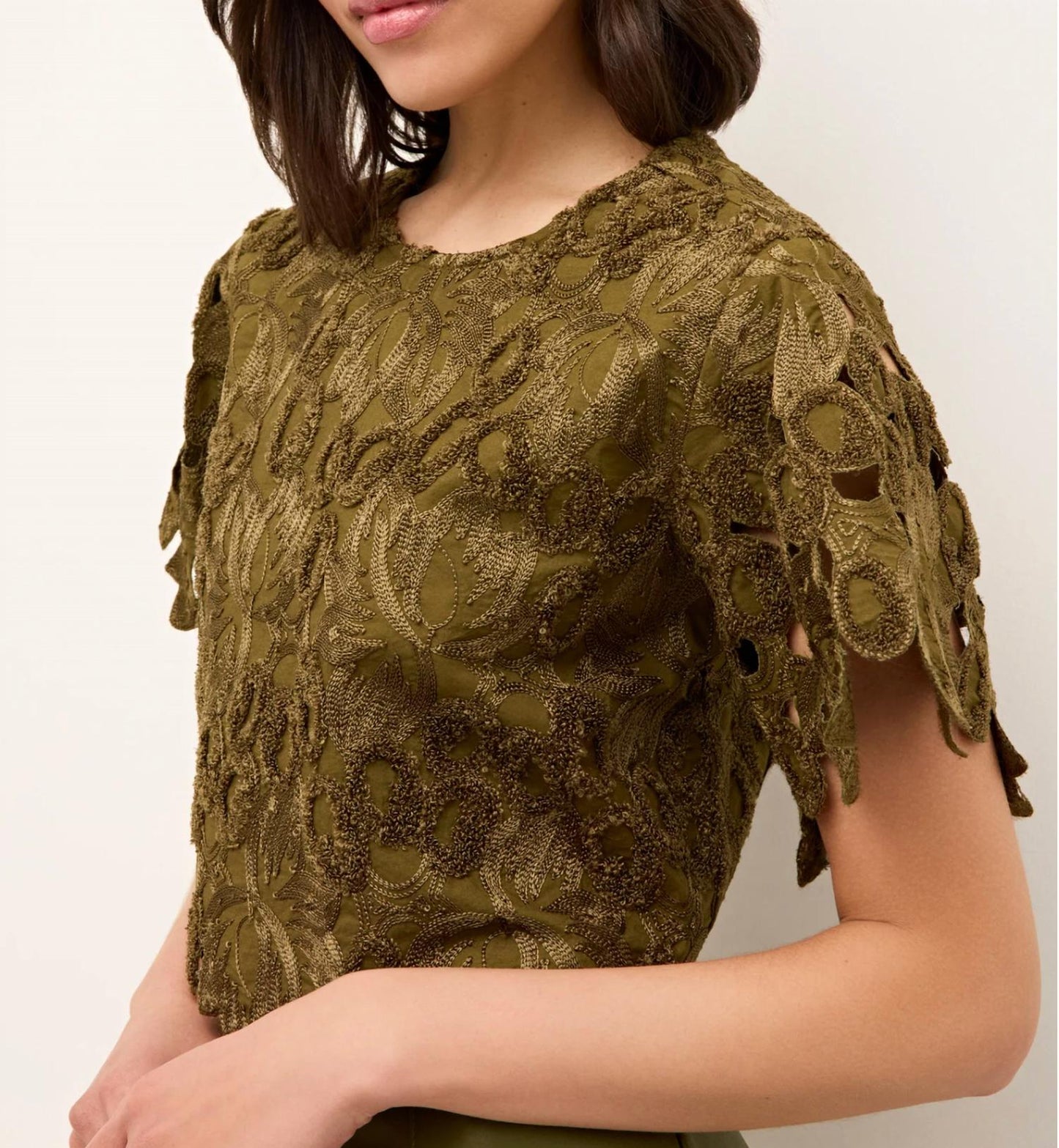Marie Oliver - Peplumi Textured Top