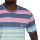 Original Penguin Men's Engineered Stripe T-Shirt Blue Size X-Large