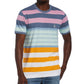 Original Penguin Men's Engineered Stripe T-Shirt Blue Size X-Large