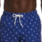 Original Penguin Men's Pete Print Swim Shorts Blue Size Medium