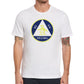 Original Penguin Men's Flocked Triangle Pete T-Shirt White Size Medium
