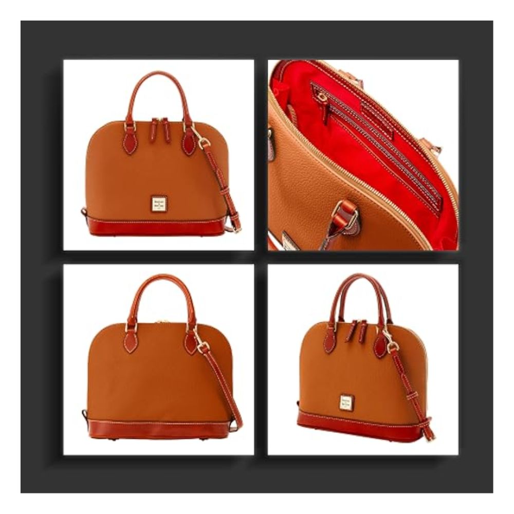 Dooney & Bourke Handbag, Pebble Grain Zip Zip Satchel