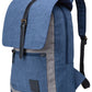 PX Men's Lincoln Two Tone Canvas Backpack Blue Size Regular
